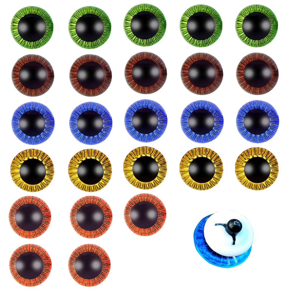 CHDZSW 25 Pcs Safety Eyes for Crochet Toys