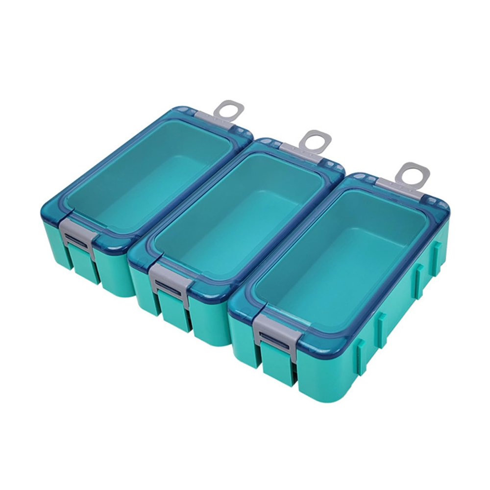 YHAILI 3-Pack Waterproof Portable Fishing Tackle Box Organizers