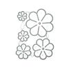 Ldabrye Metal Die Cut Template with Flowers view 1