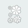 Ldabrye Metal Die Cut Template with Flowers view 3