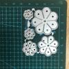 Ldabrye Metal Die Cut Template with Flowers view 4