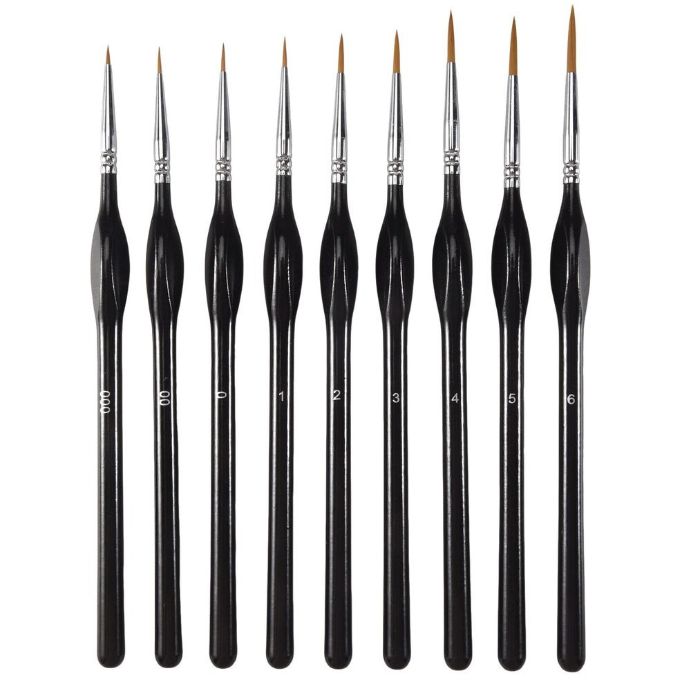Agwuoetr Detail Brush Set - 9 Pieces