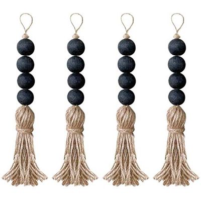 Rustic Bead Garland with Tassels
