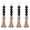 Rustic Bead Garland with Tassels view 1