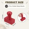 PATIKIL 40x20mm Stamp Holder with Round Grip - 2 Pack view 2