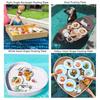 ITETONE Leaf-Shaped Floating Serving Tray, Beige view 4