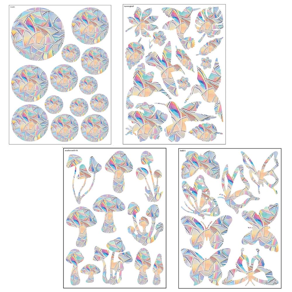 47-Piece Suncatcher Sticker Set