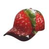 Baseball Cap with Red Strawberry Design, Adjustable, Washable, Unisex view 1