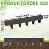 YRHome 10 m Stone-Look Plastic Lawn Edging, Brown view 2