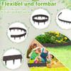 YRHome 10 m Stone-Look Plastic Lawn Edging, Brown view 4