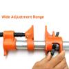 1/2-Inch Wood Glue Pipe Clamp Set for Woodworking, Heavy-Duty Cast Iron view 2