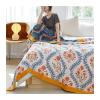 LOVSSU Cooling Blanket, Bedspread, Muslin Cotton Gauze Blanket, Warm, Soft, Plaid, for Bed/Sofa/Airplane/Travel, Adults and Children, Gray, 150 x 200 cm (59 x 78 in) view 2