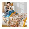 LOVSSU Cooling Blanket, Bedspread, Muslin Cotton Gauze Blanket, Warm, Soft, Plaid, for Bed/Sofa/Airplane/Travel, Adults and Children, Gray, 150 x 200 cm (59 x 78 in) view 3