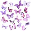 40 Pcs Purple Butterfly Stickers view 1
