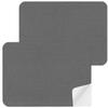 2 Self-Adhesive Fabric Repair Patches, 27.9 x 20.3 cm, Waterproof, Dark Gray view 1