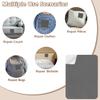 2 Self-Adhesive Fabric Repair Patches, 27.9 x 20.3 cm, Waterproof, Dark Gray view 2