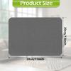 2 Self-Adhesive Fabric Repair Patches, 27.9 x 20.3 cm, Waterproof, Dark Gray view 3