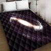 Hiseng Quilted Microfiber Bedspread with 3D Starry-Sky Design, Brown, 150 x 200 cm view 1