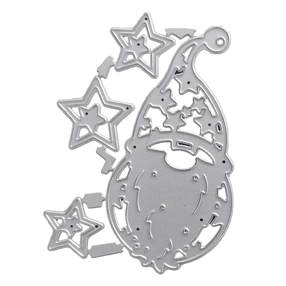 YPREWY Star Santa Clear Stamps Embossing Mold