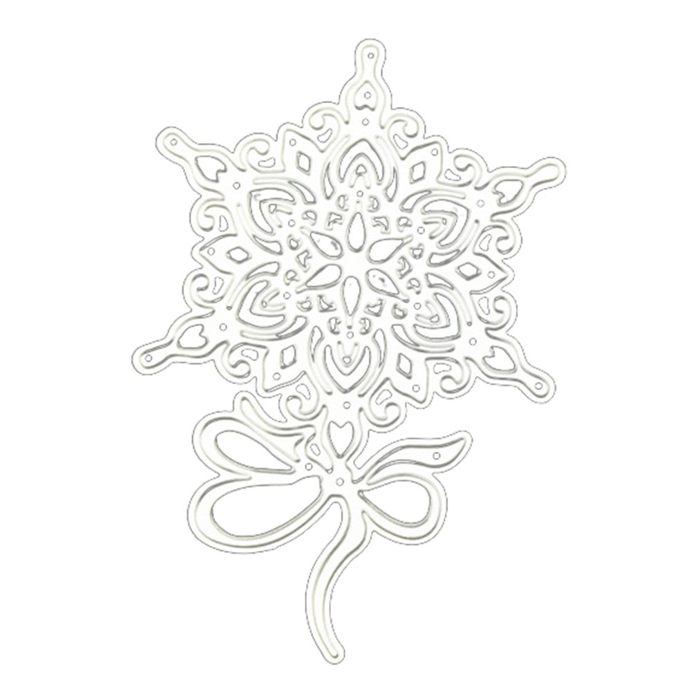 YPREWY Metal Die Cut Template with Floral Design