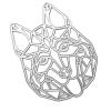 YPREWY Metal Die Cut Template - Dog Head view 4
