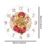 Milageto Elephant God Wall Clock, Decorative Traditional Indian Design, 11.81 in view 4