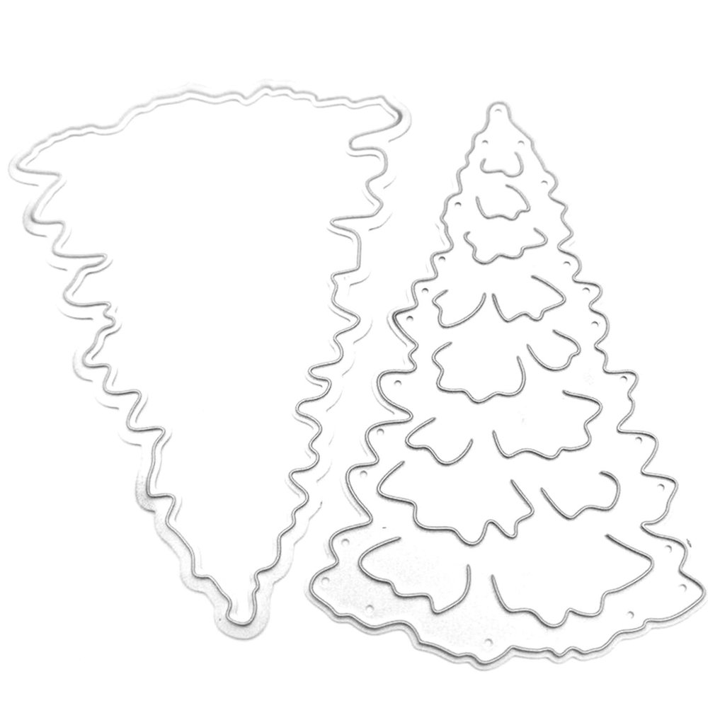 YPREWY Christmas Tree Die Cuts