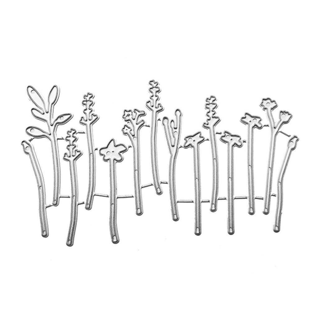 YPREWY Metal Die Cut Template with Flower Fence