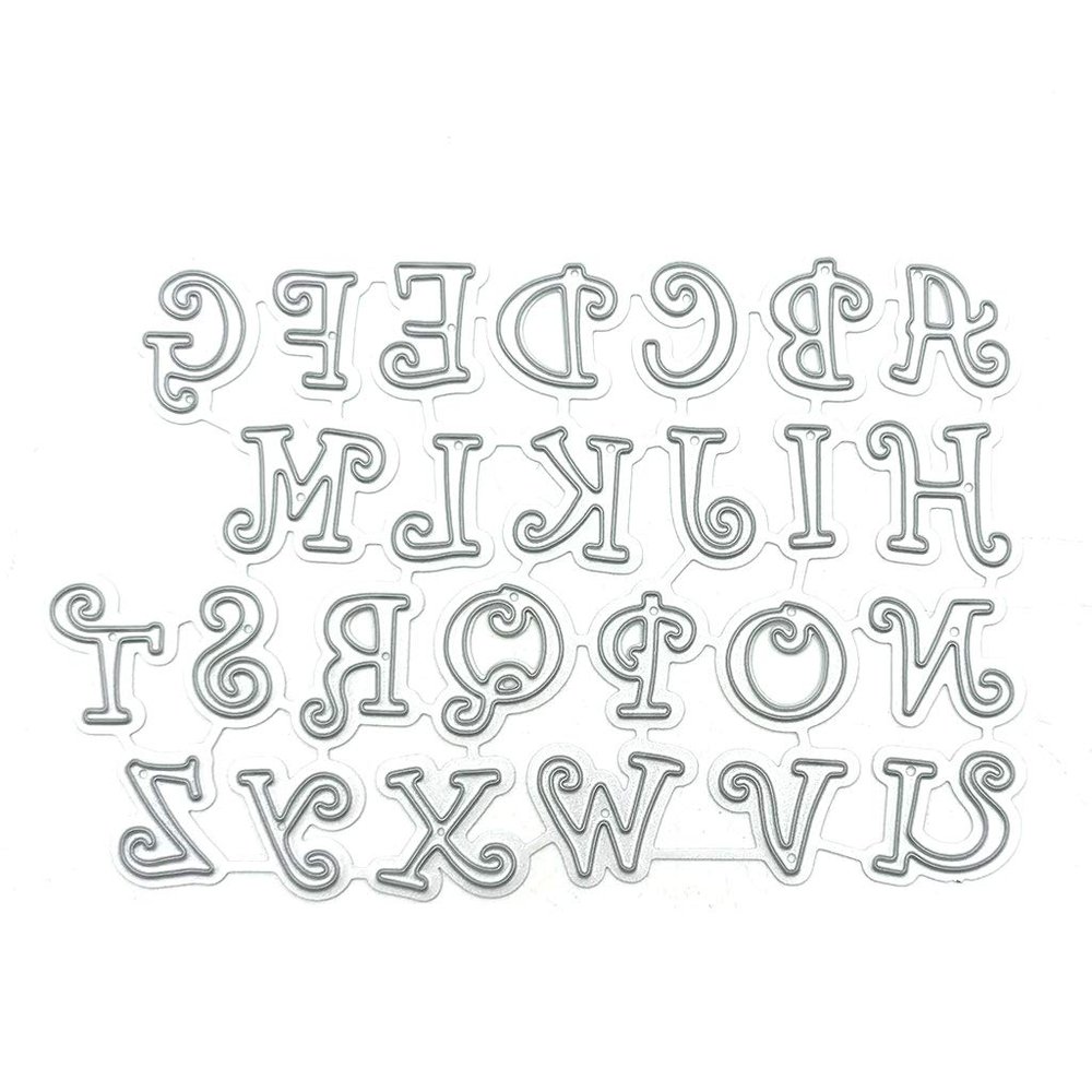 YPREWY Die-Cutting Stencils, 26 English Letters