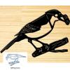 YPREWY Metal Die Cut Template with Parrot Design view 3