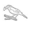 YPREWY Metal Die Cut Template with Parrot Design view 4