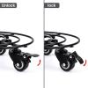 JTLB Round Iron Plant Caddy with Wheels view 2