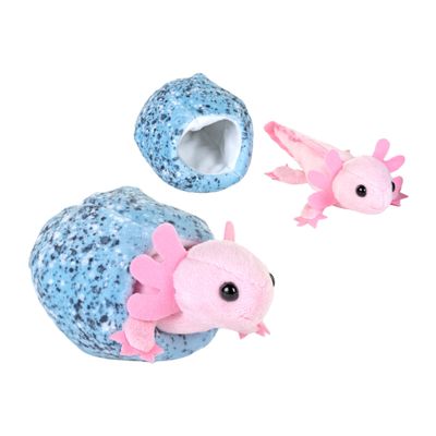 Wild Republic Hatchling Axolotl Plush, 15 cm, Recycled Water Bottle Filling