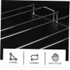 CIYODO Stainless Steel Wine Glass Holder, Silver, Modern, Non-Slip, Sturdy view 3