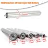 5 Heavy-Duty Stainless Steel Conveyor Rollers, 50 mm Diameter, 152.4 cm Length view 4