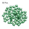 QUARKZMAN 50 Pcs Acrylic Flatback Rhinestones 8mm Square Bleached Green view 3