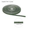 QUARKZMAN Self-Adhesive Rhinestone Ribbon 3 Yards Dark Green view 2