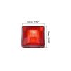 QUARKZMAN 100 Pcs Acrylic Flat Back Rhinestones 8mm Square Red view 2