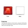 QUARKZMAN 100 Pcs Acrylic Flat Back Rhinestones 8mm Square Red view 4