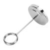 Compact Stainless Steel Table Number Holder, Wraparound Ring Design, Silver view 2