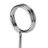Compact Stainless Steel Table Number Holder, Wraparound Ring Design, Silver view 4