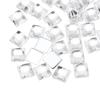 QUARKZMAN 50 Pcs Acrylic Flat Back Rhinestones 8mm Square White view 1