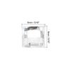 QUARKZMAN 50 Pcs Acrylic Flat Back Rhinestones 8mm Square White view 2