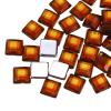 QUARKZMAN 100 Pcs Acrylic Flat Back Rhinestones 8mm Square Brown view 1
