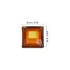 QUARKZMAN 100 Pcs Acrylic Flat Back Rhinestones 8mm Square Brown view 2