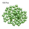 QUARKZMAN 100 Pcs Acrylic Flatback Rhinestones 8mm Square Bleached Green view 3