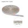 QUARKZMAN Self-Adhesive Rhinestone Ribbon 3 Yard view 2