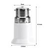 Tomvorks 5-Piece B22 Male to E27 Female Bulb Socket Adapters view 4