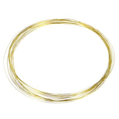 QUARKZMAN 28 Gauge Copper Wire for Jewelry Making, 1 Roll 5m Craft Tarnish-Resistant Beading Wire (Gold)