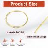 QUARKZMAN 28 Gauge Copper Wire for Jewelry Making, 1 Roll 5m Craft Tarnish-Resistant Beading Wire (Gold) view 2